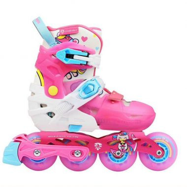 Giày patin Flying Eagle L6 màu hồng, chất lượng cao