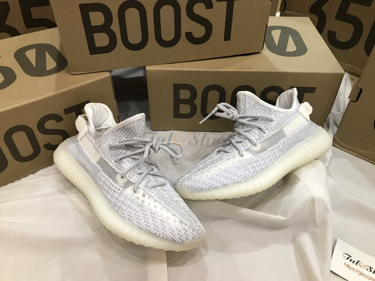 Giày sneaker hot trend chính hãng Adidas Yeezy 350 V2 Static