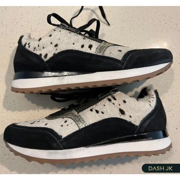 Giày sneaker làm từ da bò nguyên lông mềm mại và đẳng cấp