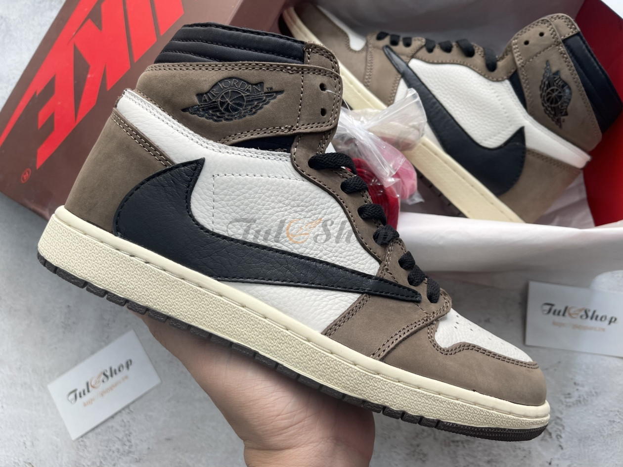 Giày sneaker nam 2024 Jordan 1 High Travis Scott