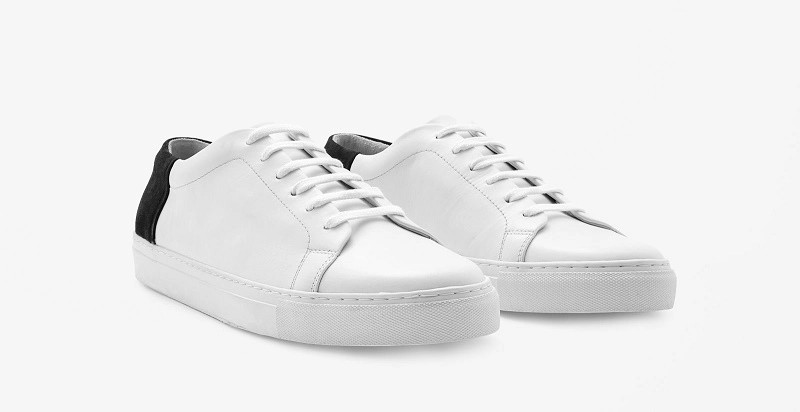 Giày sneaker nam trắng Cos Leather tối giản, hiện đại