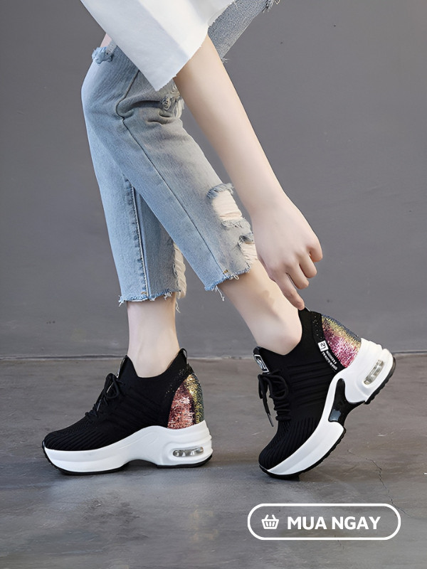 Giày sneaker nữ đế độn thời trang