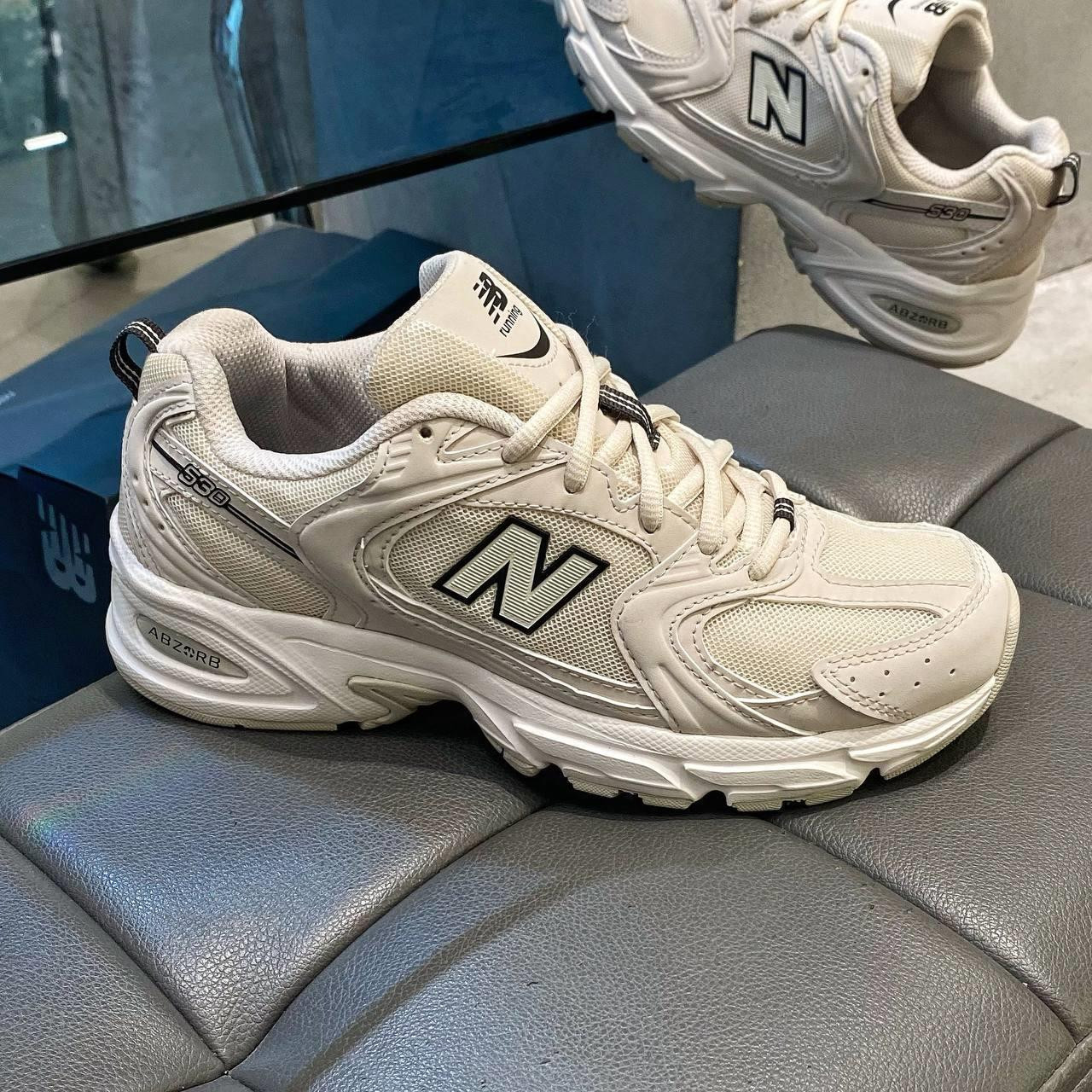 Giày sneaker tăng chiều cao nữ New Balance 530 Running Ivory màu kem