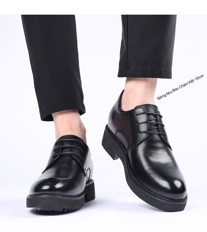 Giày tăng chiều cao nam 10cm kết hợp hài hòa với trang phục thường ngày