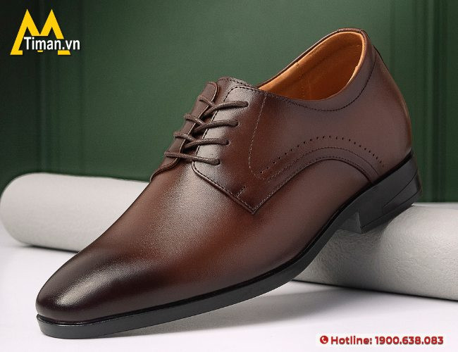 Giày tây đế mềm làm từ da bò thật cao cấp
