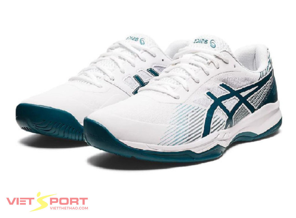 Giày tennis ASICS Gel Game 8 nam chính hãng trắng xanh