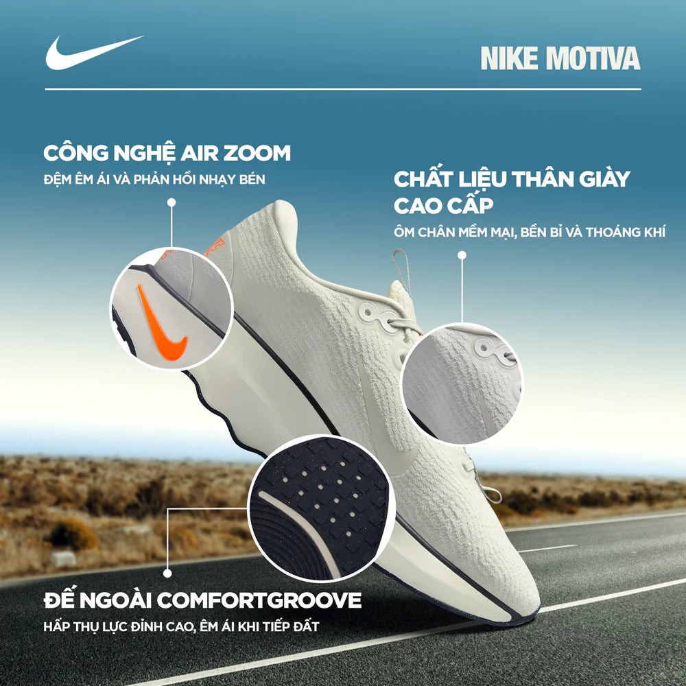 Giày thể thao đi bộ nam Nike Motiva với đệm êm ái