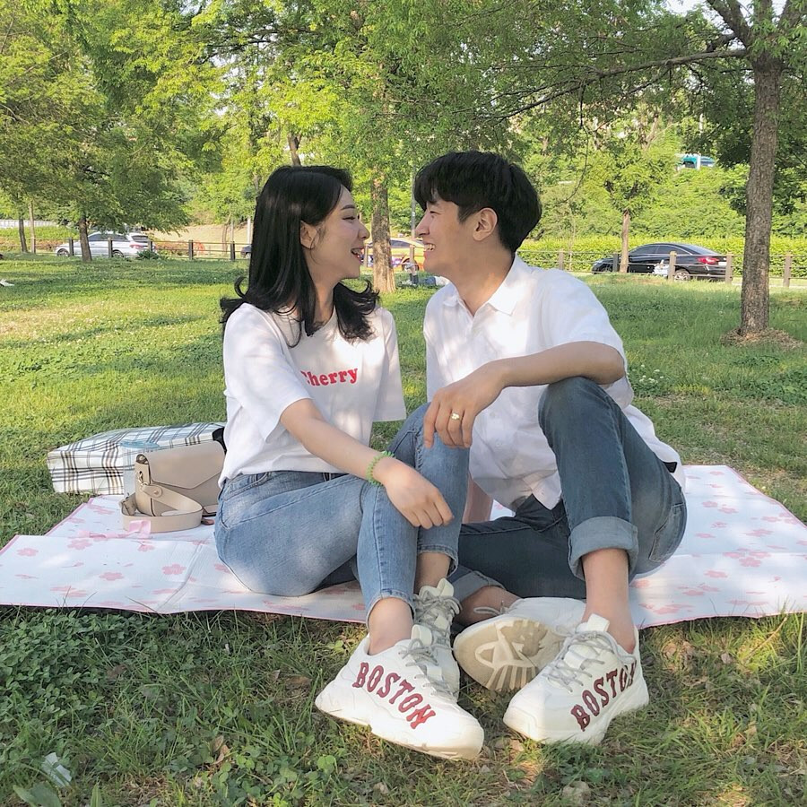 Giày thể thao đôi MLB chunky cá tính cho các cặp tình nhân
