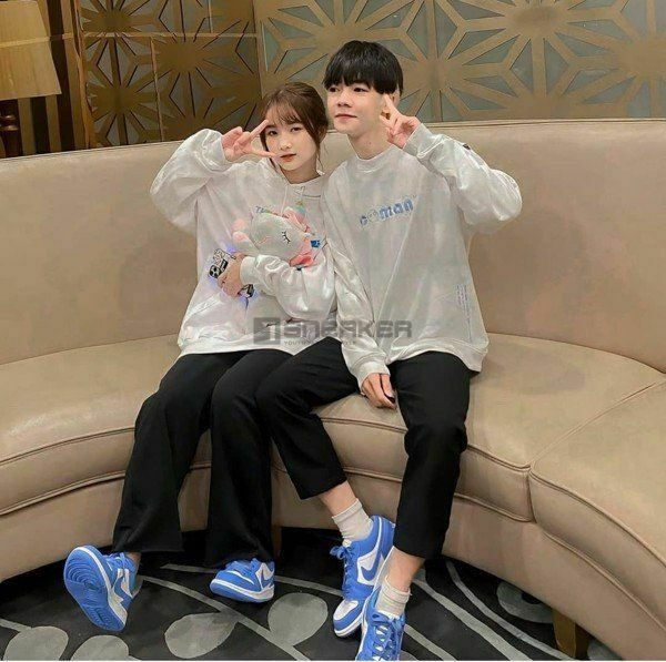 Giày thể thao đôi Nike Air Force 1 màu trắng cho cặp tình nhân