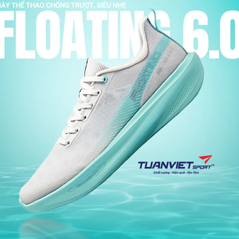 Giày thể thao Erke nam Floating 6.0 màu đen phong cách