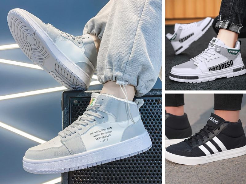 Giày thể thao nam cổ vừa Mid-top tạo phong cách trẻ trung