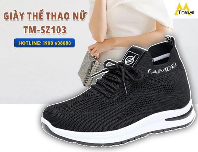 Giày thể thao nữ êm ái, bền đẹp