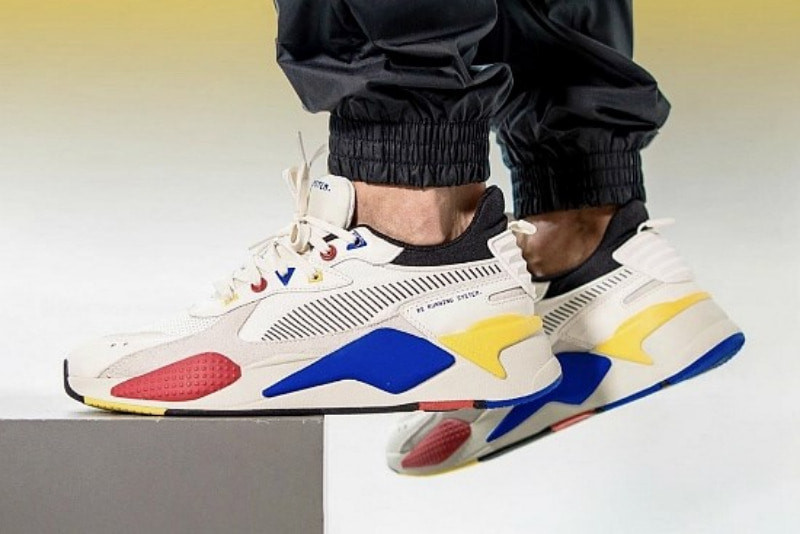 Giày thể thao Puma RS-X với thiết kế chunky hiện đại, màu sắc tươi sáng, phong cách đường phố cho nam mùa hè