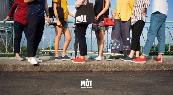 Giày thể thao tối giản của thương hiệu giày Việt MỘT