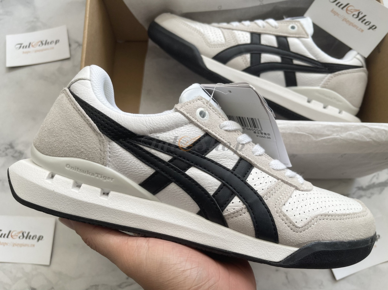 Giày Tiger Onitsuka nữ Ultimate 81 Ex phối màu trắng, xám và đen