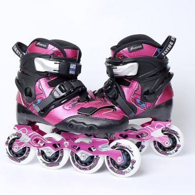 Giày trượt patin cho bé màu hồng, mẫu Drift Junior, thiết kế an toàn