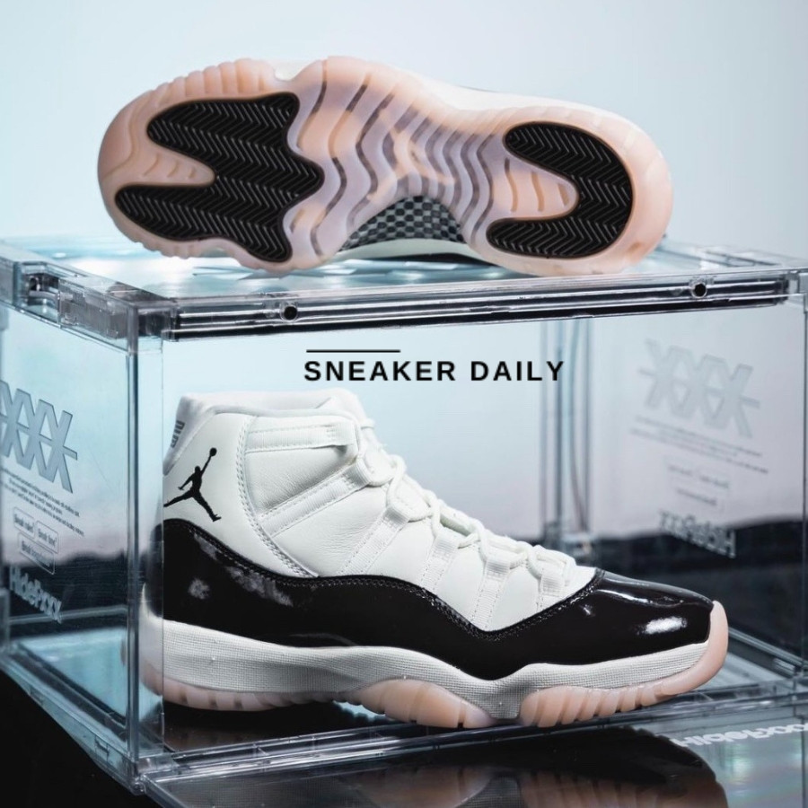 Giày WMNS Air Jordan 11 Retro Neapolitan màu trắng hồng nâu