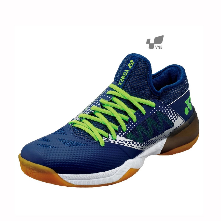 Giày Yonex Comfort Z2 Wide màu xanh navy phối xanh chuối, mang lại sự êm ái cho chân bè