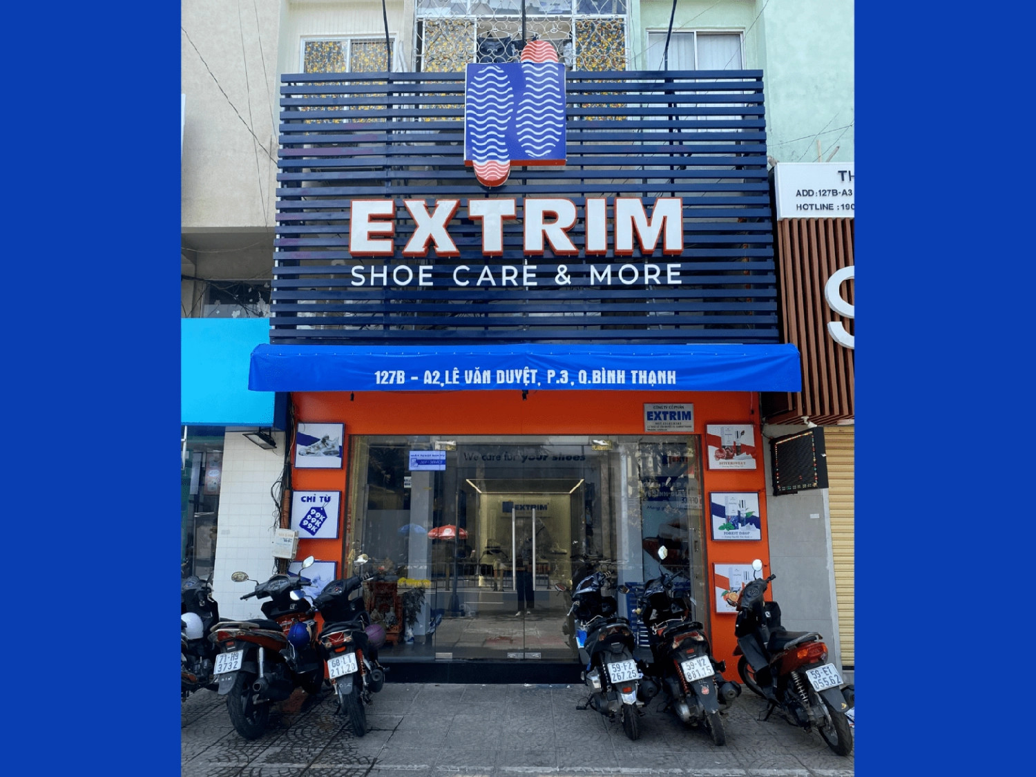 Hệ thống Extrim cung cấp dịch vụ dán đế giày thể thao và chăm sóc toàn diện