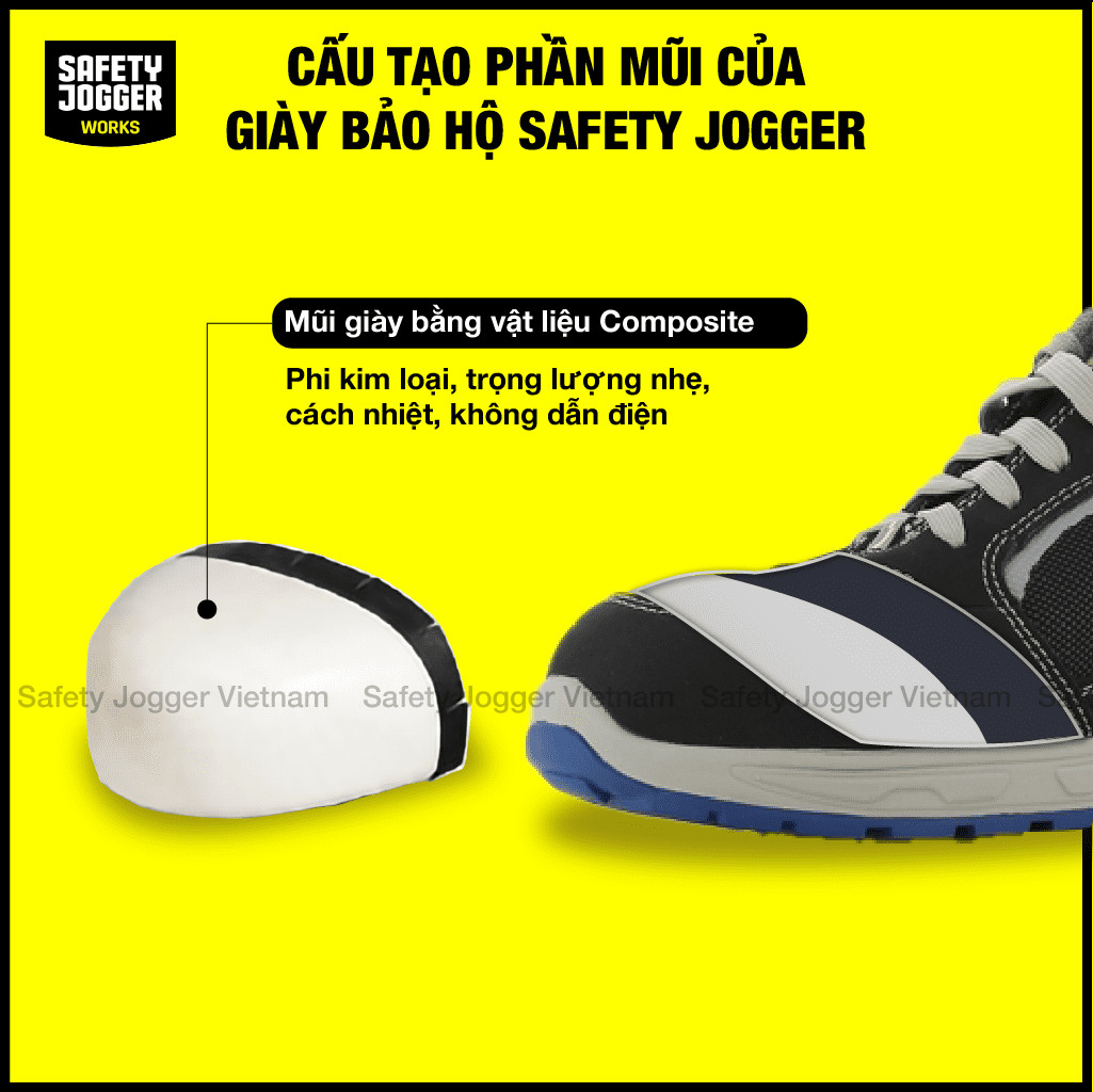 Hình ảnh chi tiết giày bảo hộ Jogger Raptor với thân giày da Nubuck