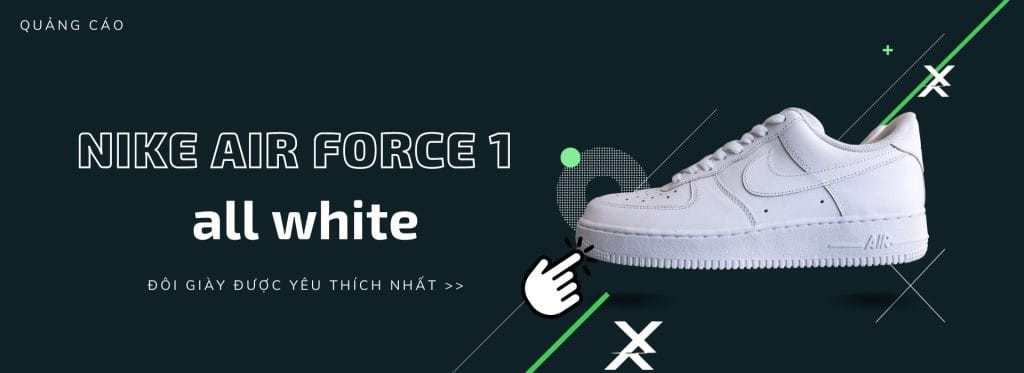 Hình ảnh giày Nike Air Force 1, một trong nhiều mẫu giày sneaker chính hãng tại Bibeo Authentic