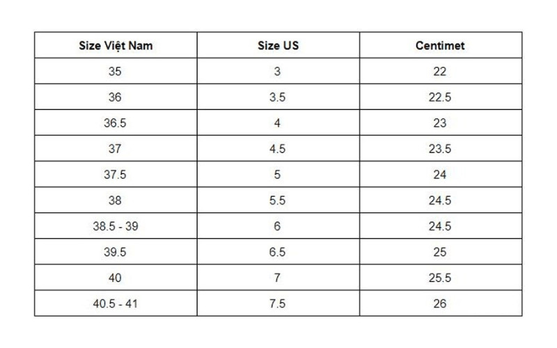 hướng dẫn size giày chạy bộ adidas us