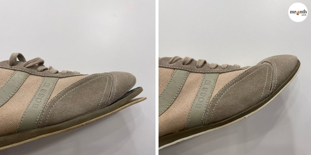 Kiểm tra và sửa chữa chi tiết giày thể thao chuyên nghiệp