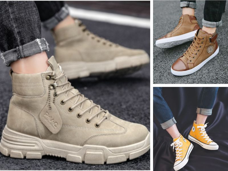 Kiểu giày thể thao nam cổ cao High-top đầy cá tính và phong cách