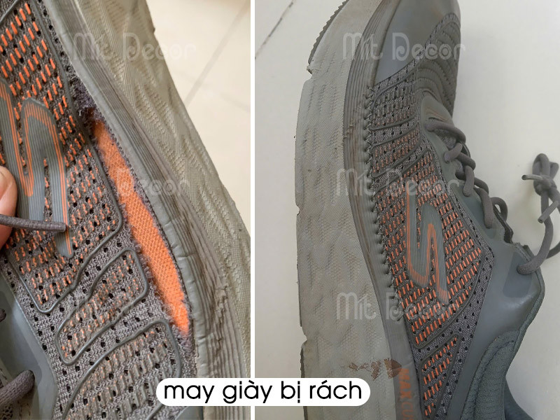 Kỹ thuật may giày bị rách da để phục hồi