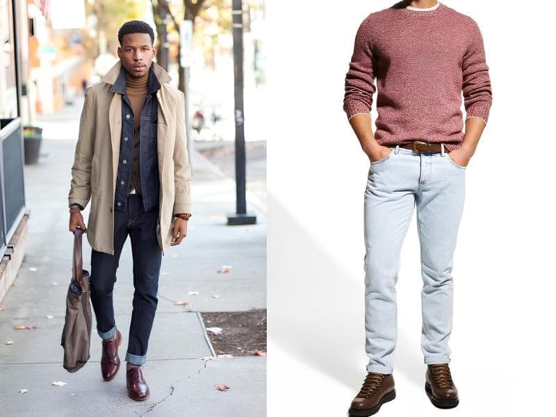 Lưu ý để phối giày tây với quần jean nam luôn chuẩn mực