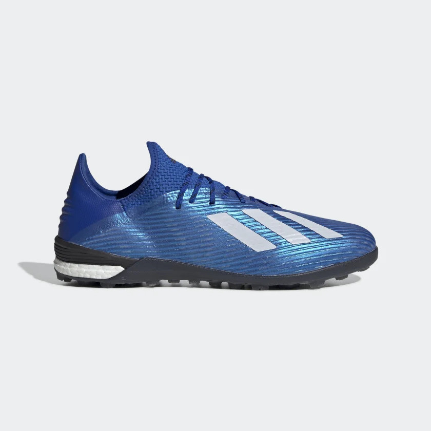Mẫu giày bóng đá Adidas X 19.1 với phối màu xanh trắng đen, thể hiện sự mạnh mẽ