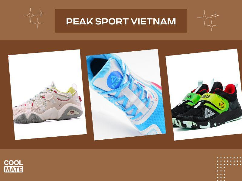 Mẫu giày bóng rổ PEAK Sport với phối màu cam tươi tắn