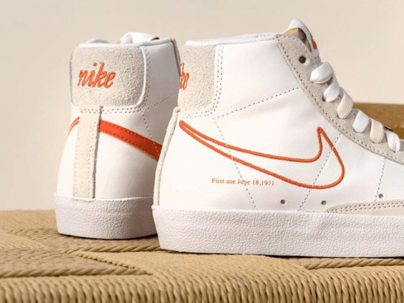 Mẫu giày thể thao Nike đa phong cách, minh họa kích thước chuẩn
