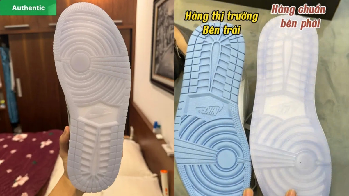 Màu sắc đế giày Jordan 1 Low Panda