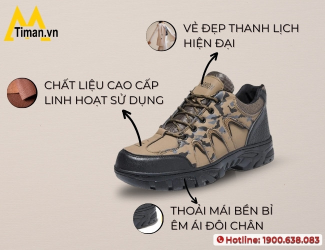 Một đôi giày thể thao màu nâu thời thượng trên nền gỗ, thể hiện sự thoải mái và phong cách đa năng