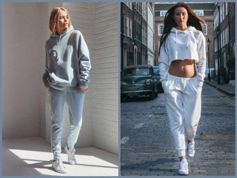 Năng động, thời trang phối áo hoodie, quần jogger và giày thể thao