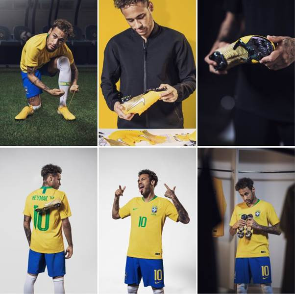 Neymar mang giày đá bóng Nike Mercurial Vapor 12 Meu Jogo tại World Cup 2018