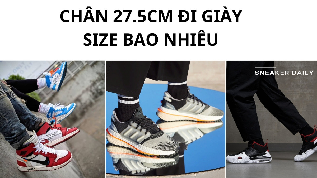 Người dùng đang đo chiều dài chân để xác định size giày 27.5 là bao nhiêu chuẩn xác