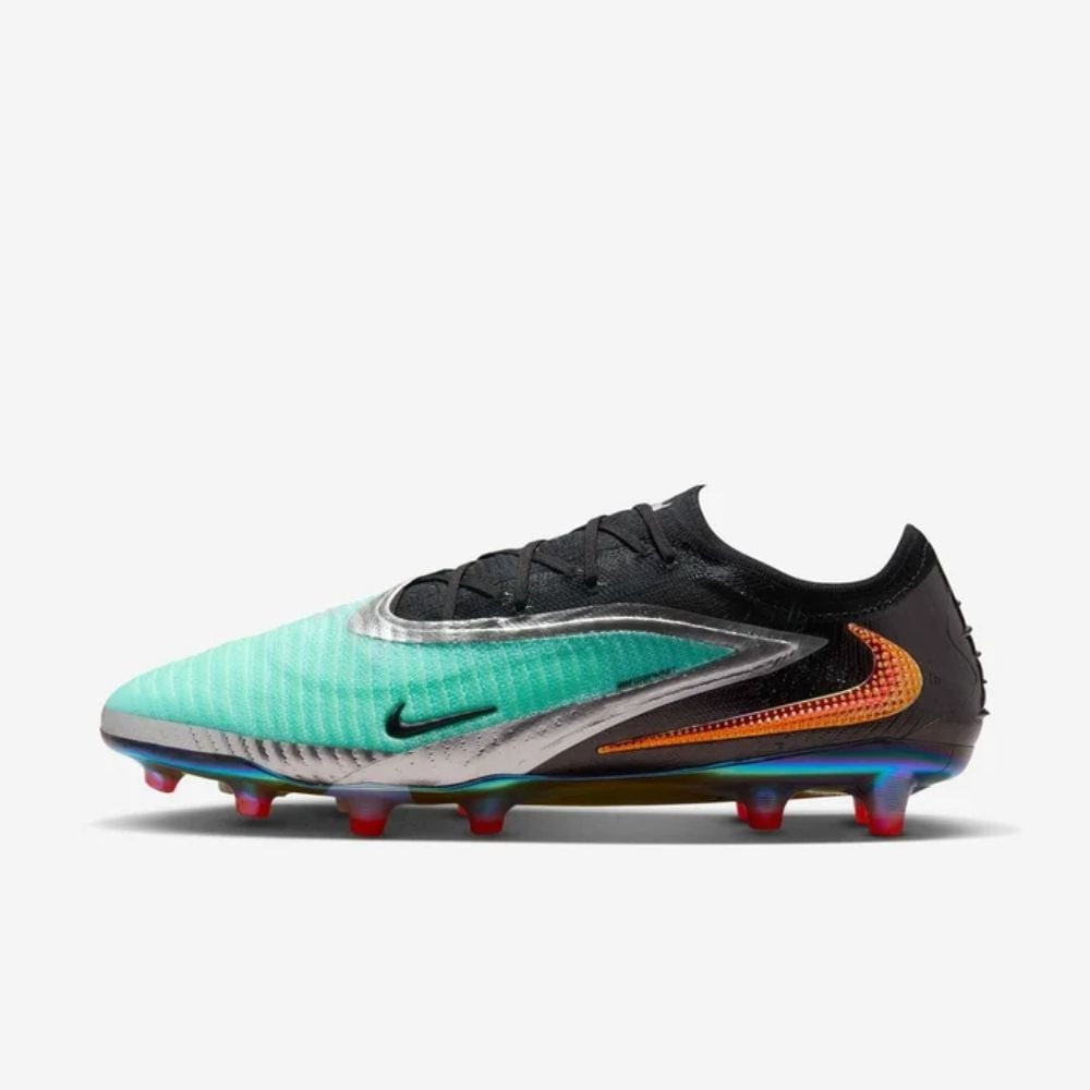 Nike Phantom 6 Elite AG màu chrome đen, dòng giày đá bóng cao cấp cho sân cỏ tự nhiên