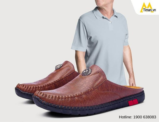 Outfit lịch lãm với giày sục nam đẹp và áo polo