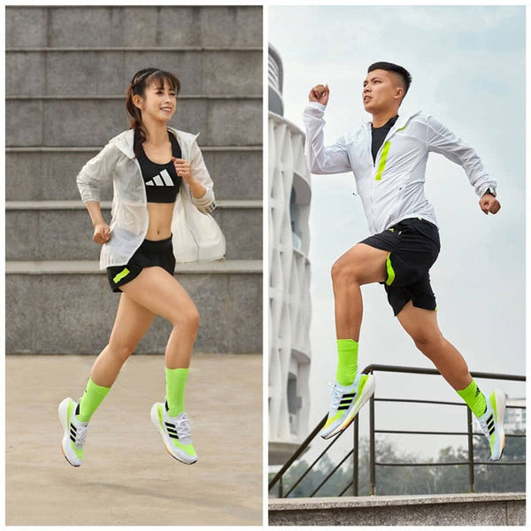 Phối đồ năng động với quần short và giày thể thao chạy bộ adidas cho phong cách trẻ trung