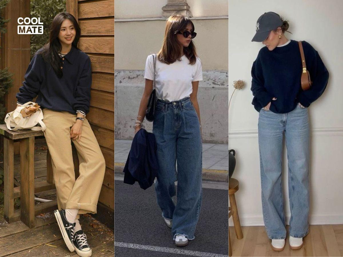 Phối đồ tối giản với giày thể thao nữ cho outfit thanh lịch, hiện đại