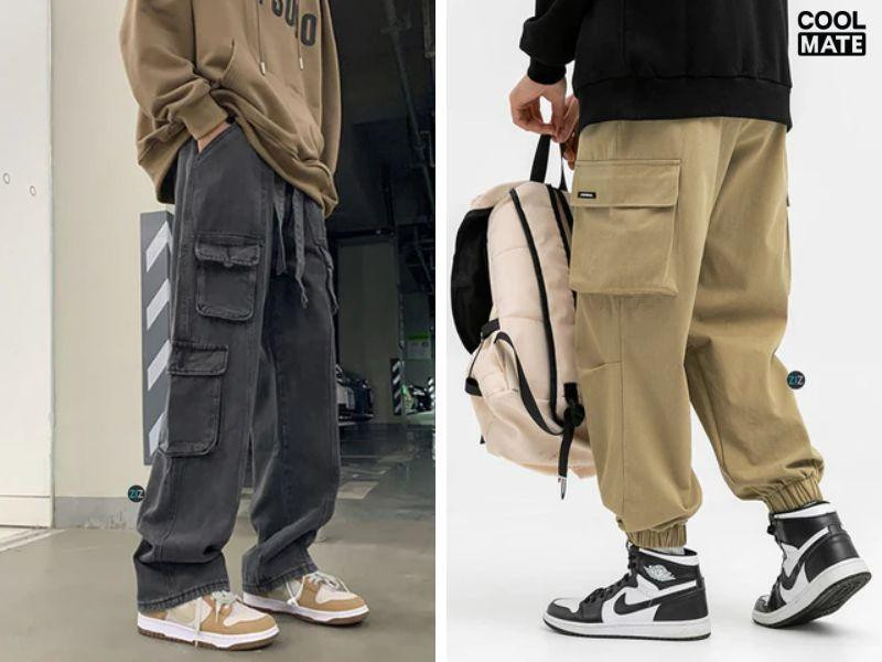 Phối đồ với giày Jordan cùng quần túi hộp hầm hố