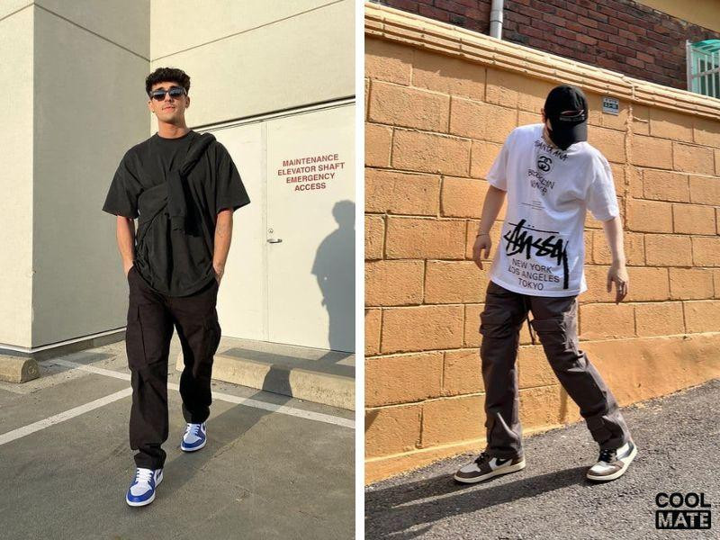 Phối đồ với giày Jordan nam với quần jogger