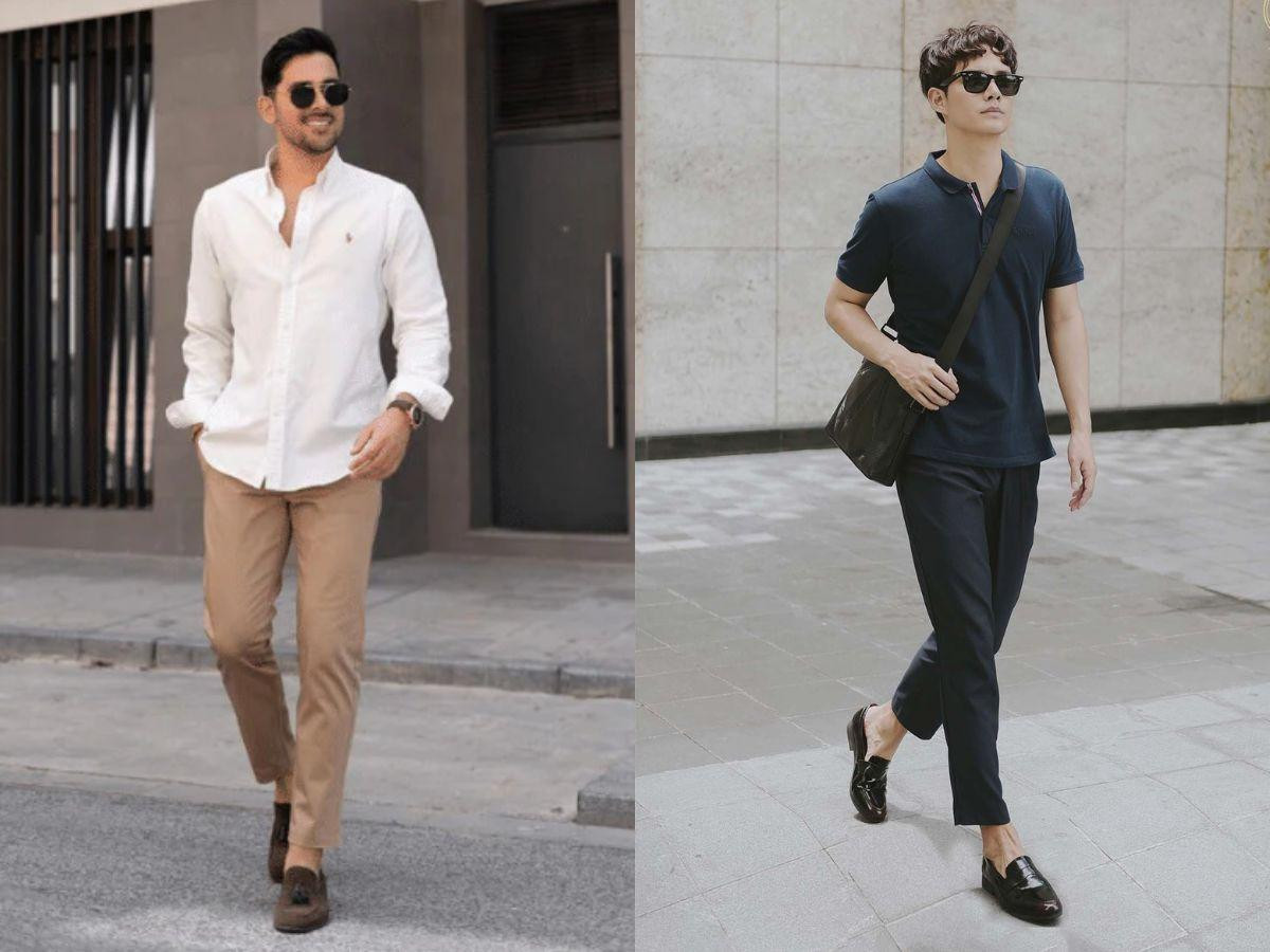 Phối giày Loafer với quần kaki trẻ trung, hiện đại cho các chàng trai Hà Nội