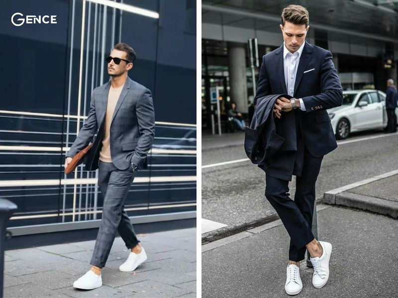 Phối phong cách mới lạ với vest và sneaker nam