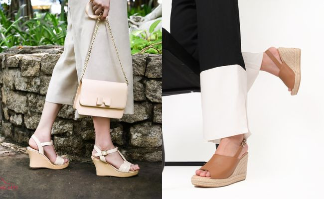 Phối quần jean ống suông với giày đế xuồng và phụ kiện sành điệu