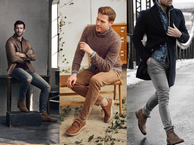 Quy tắc phối giày tây với quần jean nam theo kiểu giày nào quần jean đó