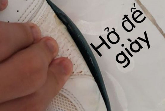 Quy trình dán đế giày thể thao bị hở tại nhà