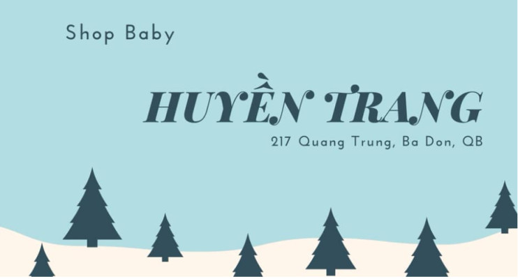 Shop Baby Huyền Trang với đồ dùng và giày dép cho trẻ em tại Ba Đồn